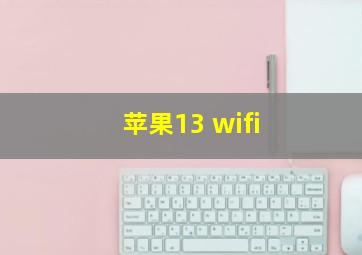 苹果13 wifi